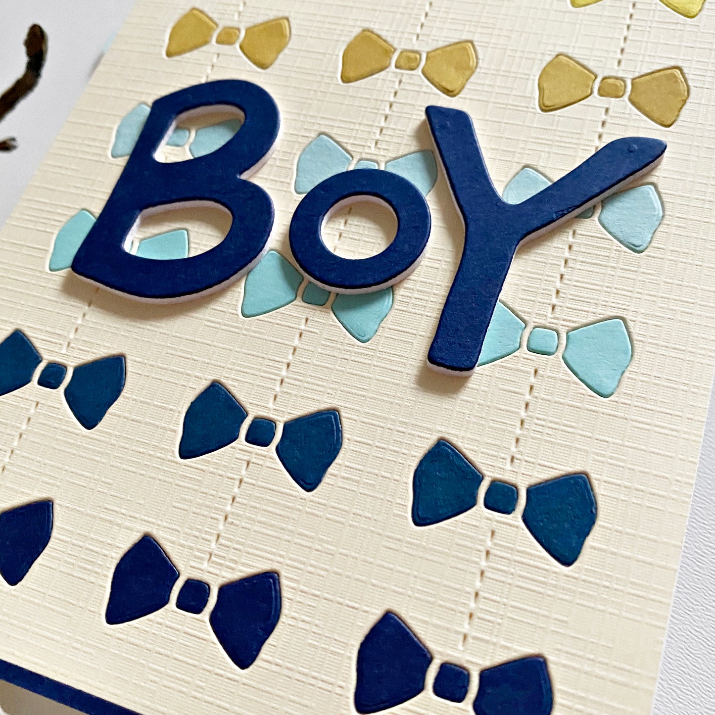 Baby Bow Tie Background A2 Cover Plate