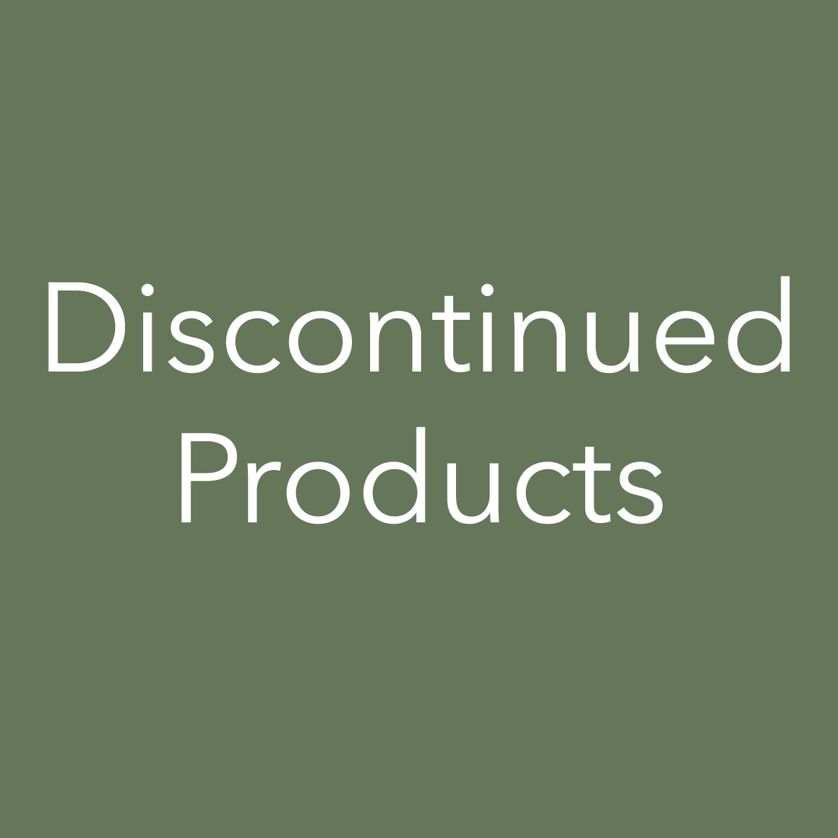 Discontinued Products