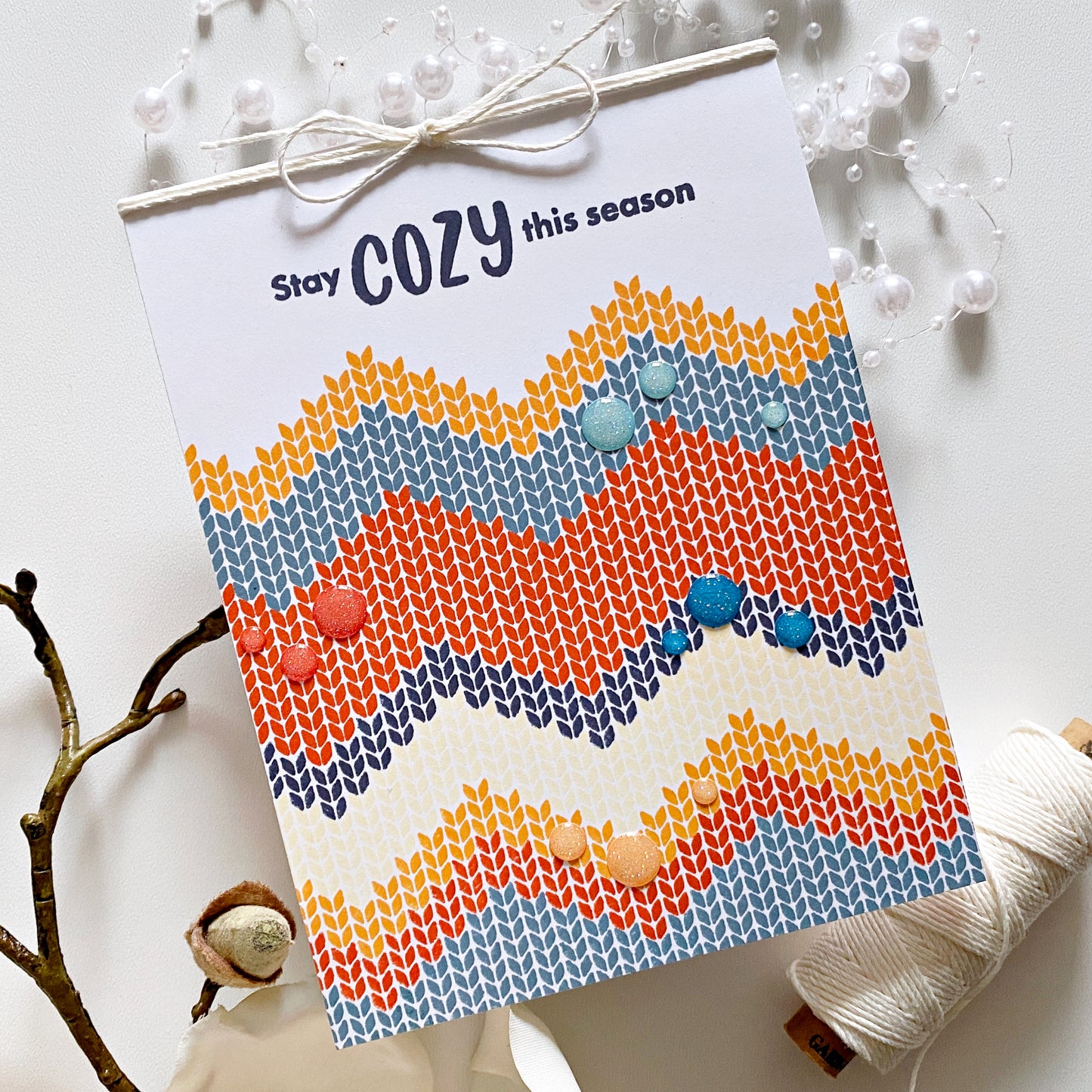 Chevron Knit Pattern Builder Stamp Set