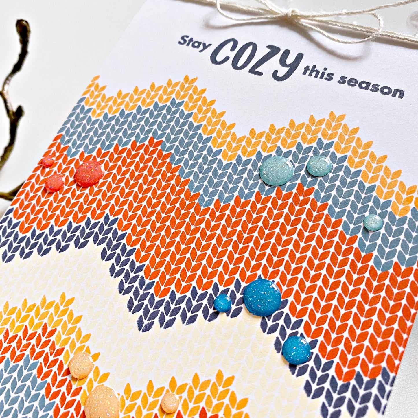 Chevron Knit Pattern Builder Stamp Set