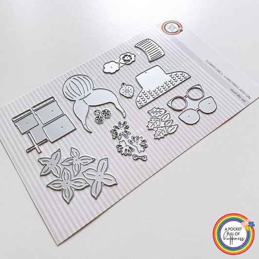 Flower Girls - Christmas Add-On Die Set