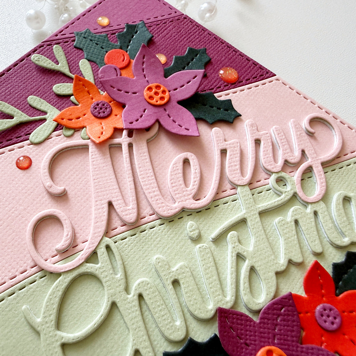 Merry Christmas Sentiment Stanze