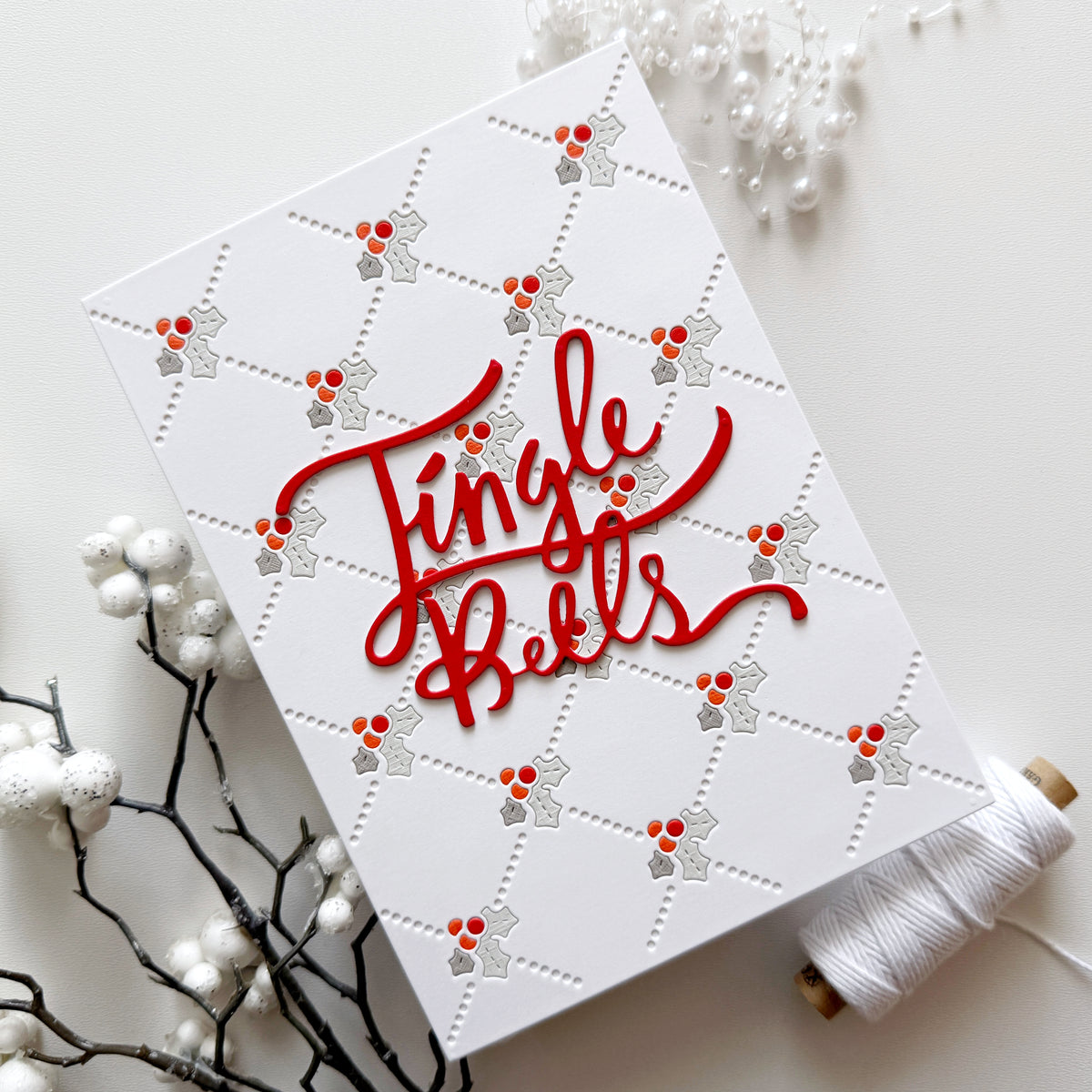 Holly Background 5x7" Cover Plate