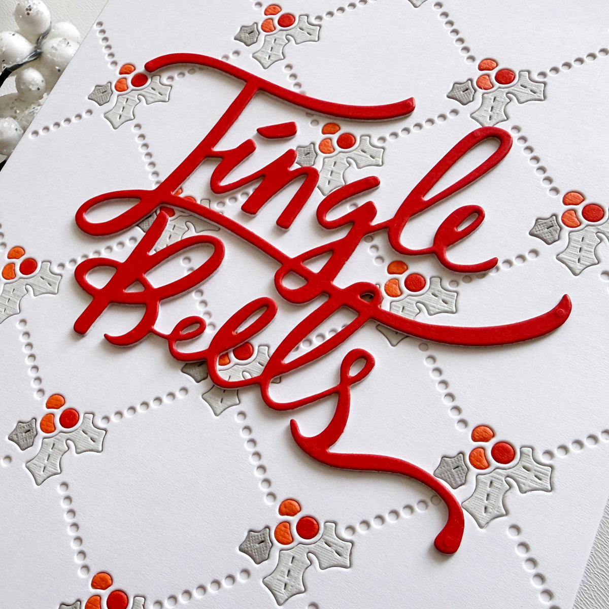 Holly Background 5x7" Cover Plate