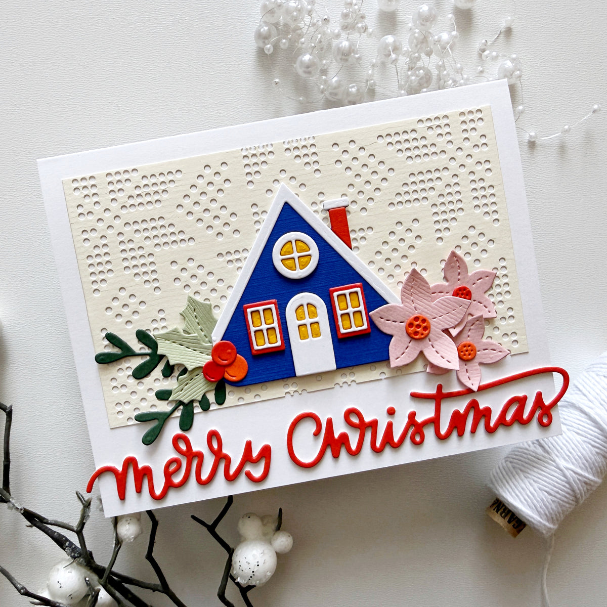 Christmas Sweater Background 5x7" Cover Plate