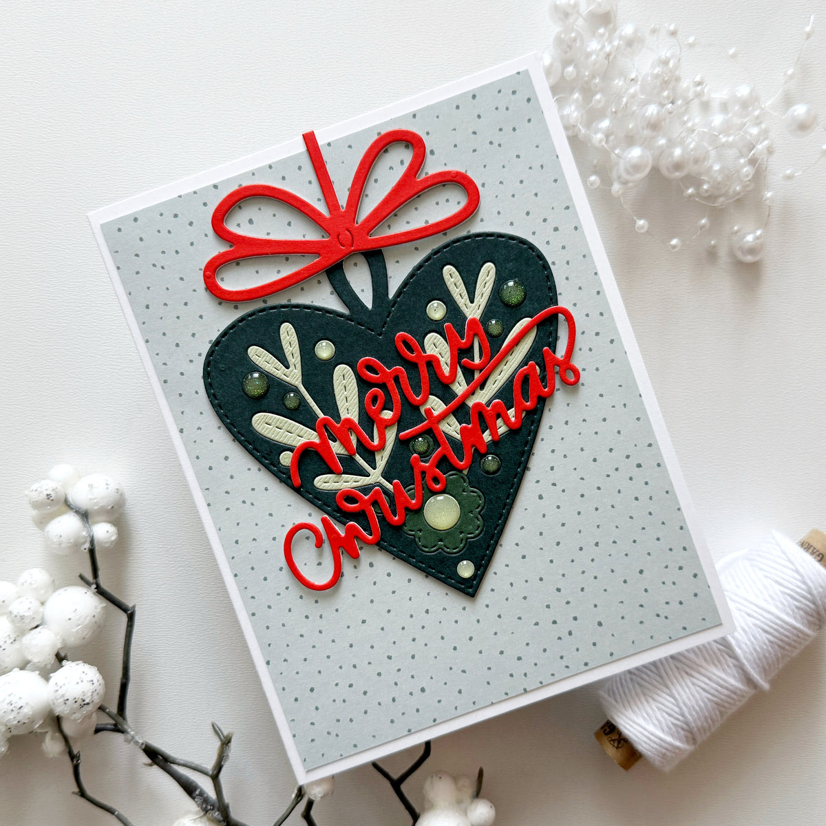 Gingerbread Heart Ornament Stanzenset