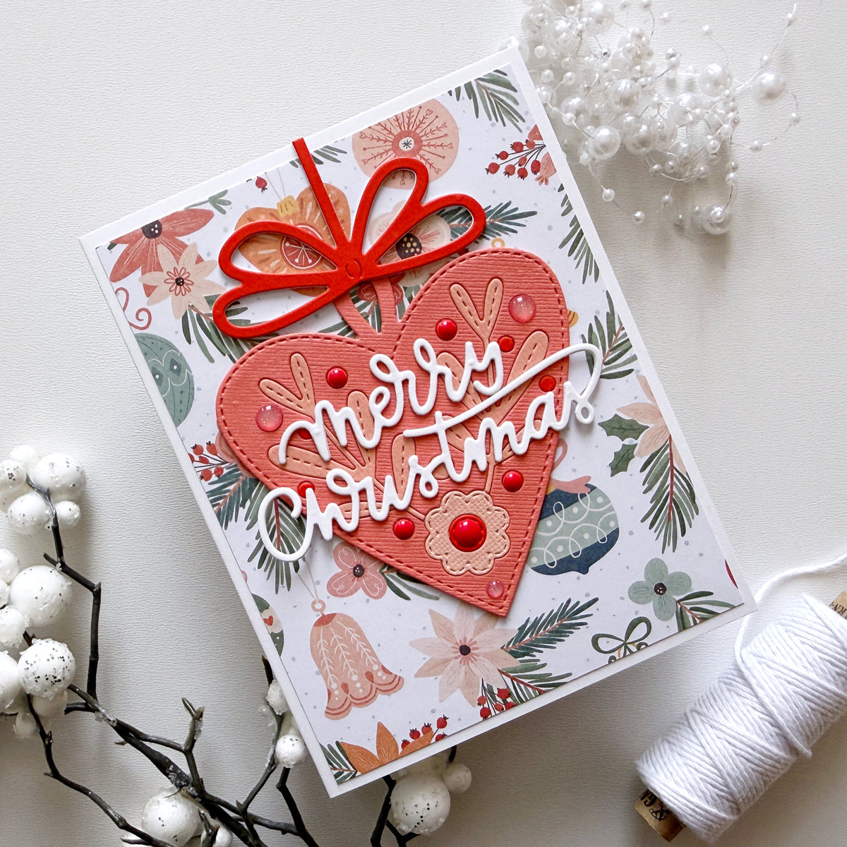 Gingerbread Heart Ornament Stanzenset