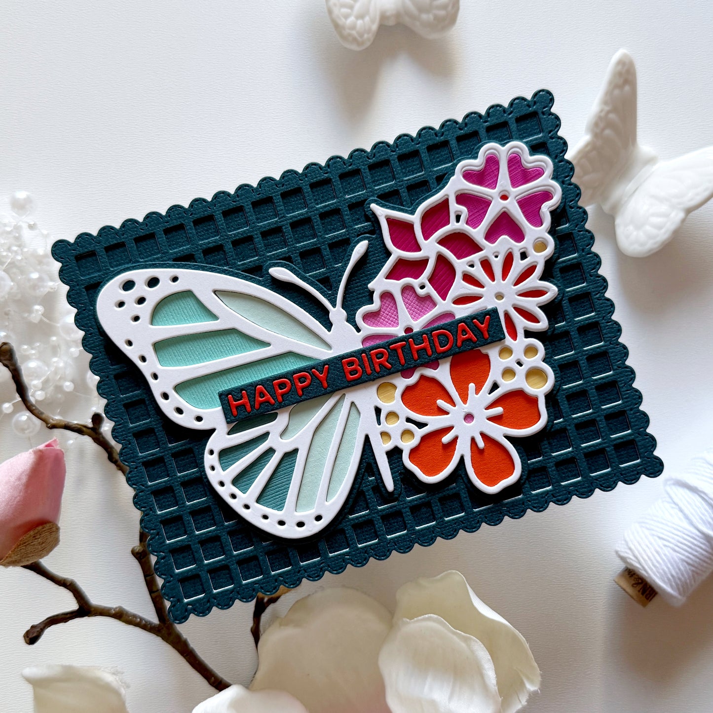Floral Butterfly Die Set