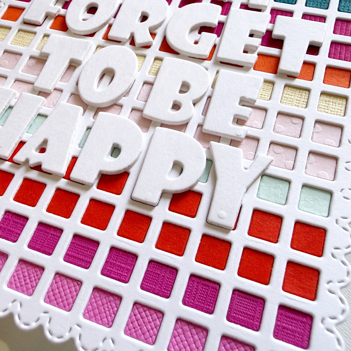 Checkerboard Background A2 Cover Plate