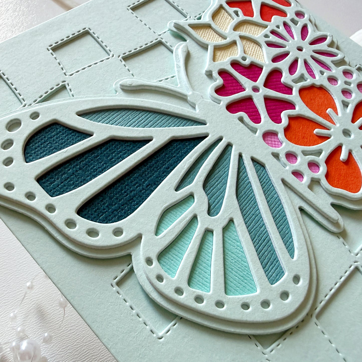 Floral Butterfly Die Set