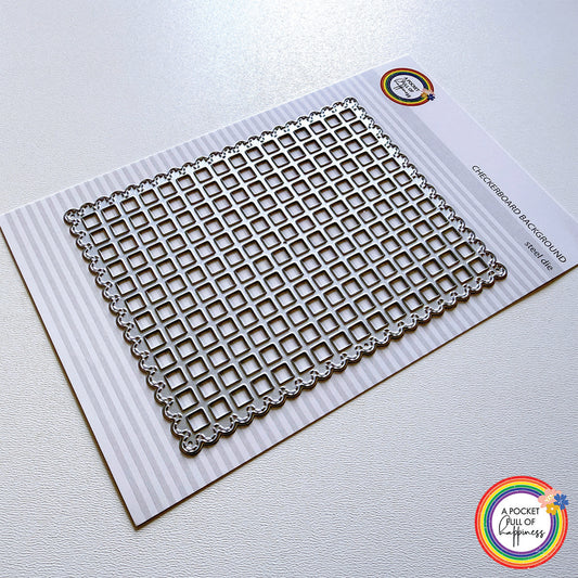 Checkerboard Background A2 Cover Plate