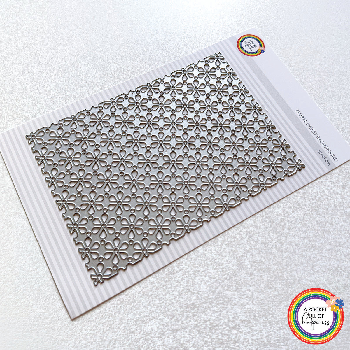 Floral Eyelet Background 5x7" Cover Plate