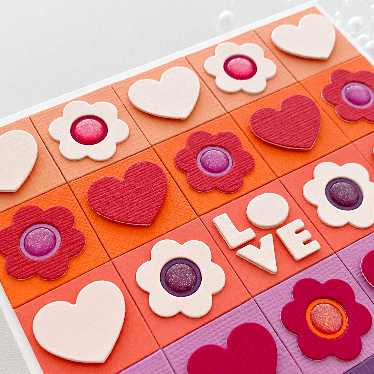 Valentine's Mosaic Background 5x7" Cover Plate