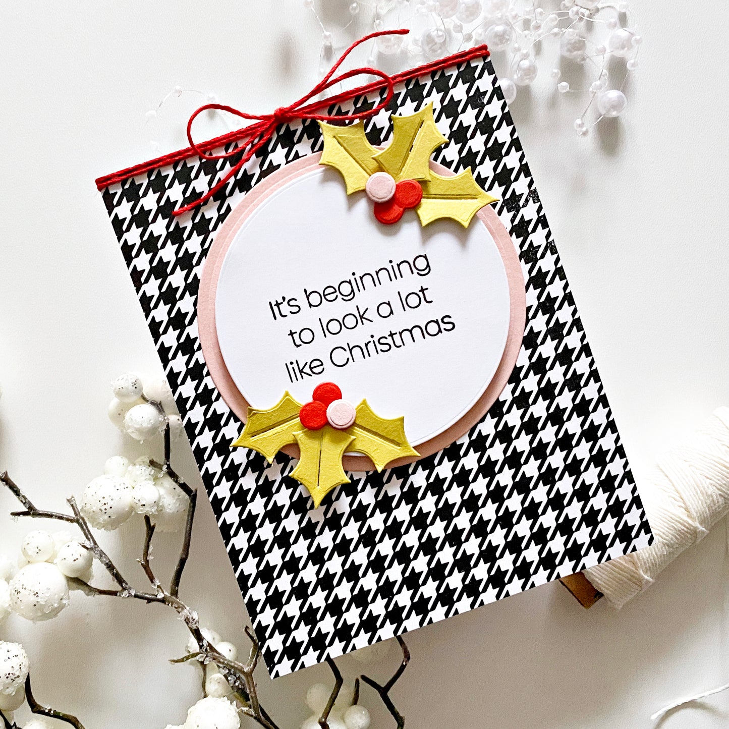 Houndstooth Background Stamp Set