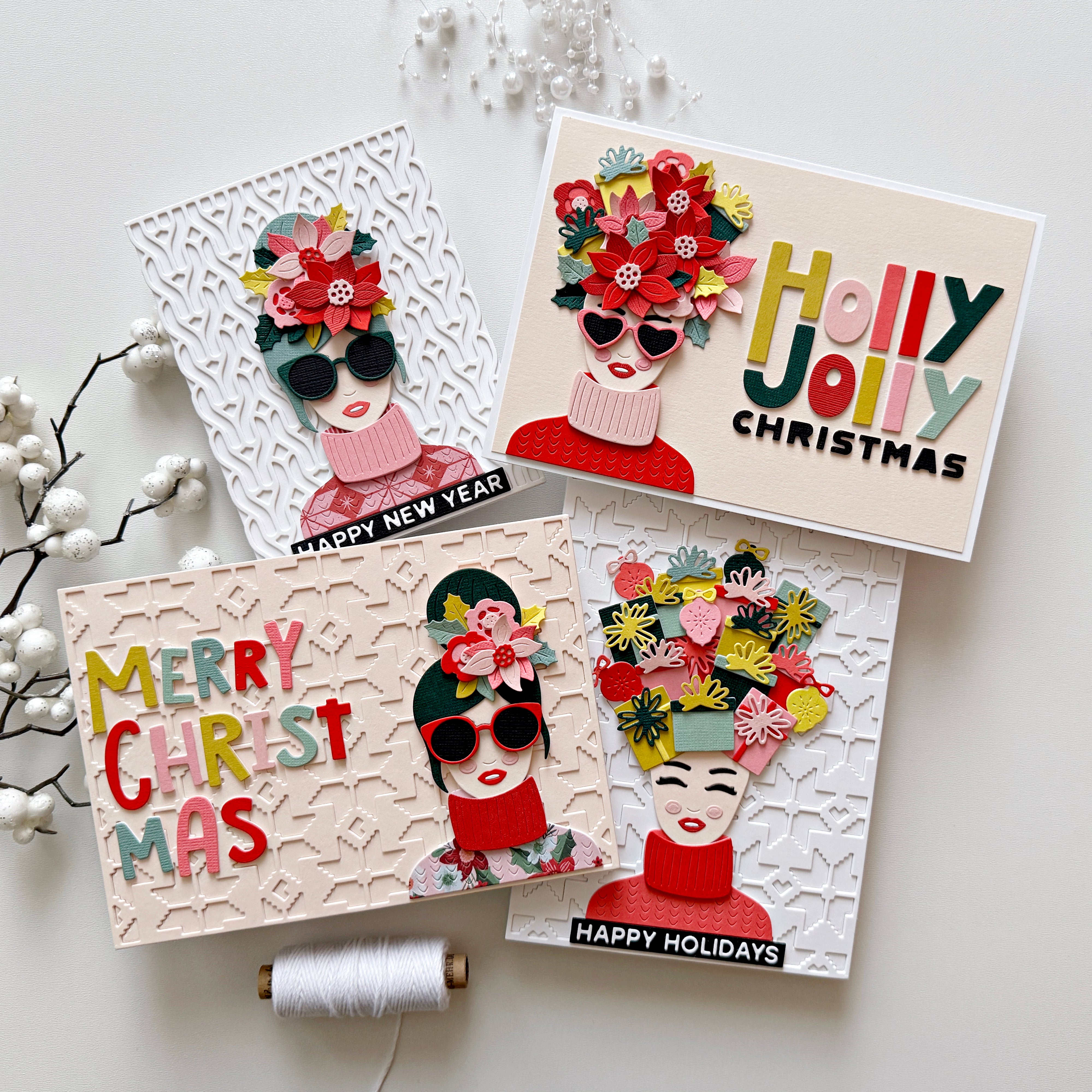 Flower Girls - Christmas Add-On Die Set – A Pocket Full of Happiness