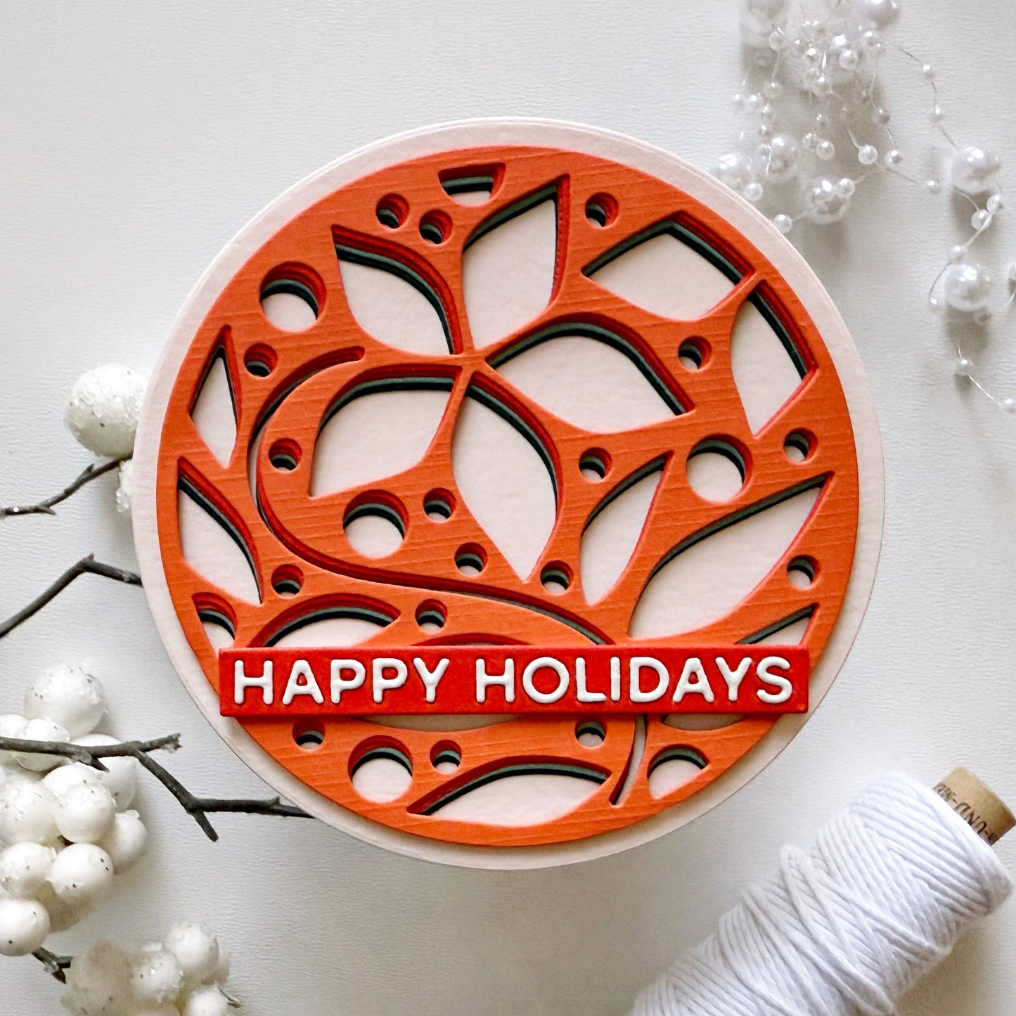 Weihnachtsstern-Kreis Stanzset