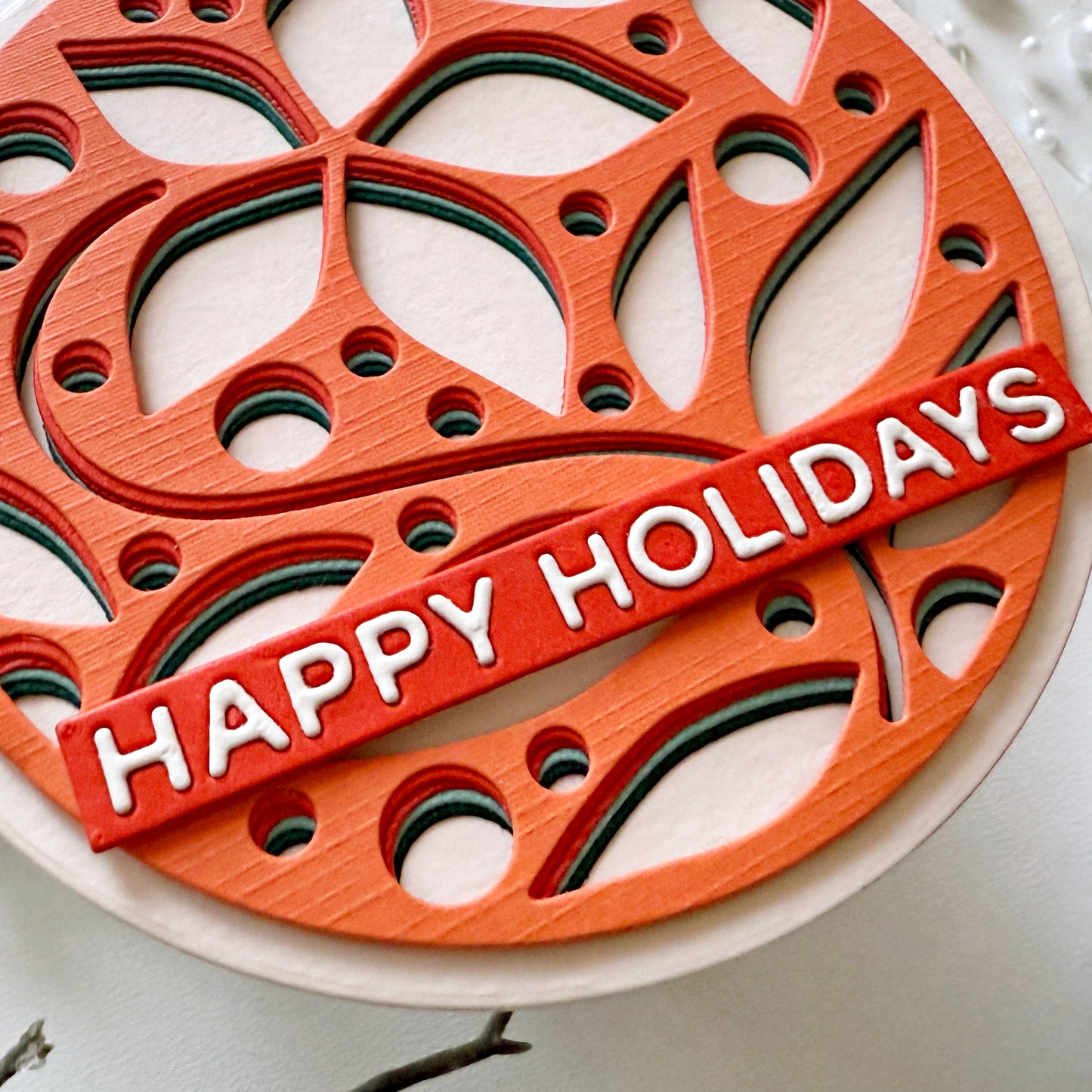 Weihnachtsstern-Kreis Stanzset