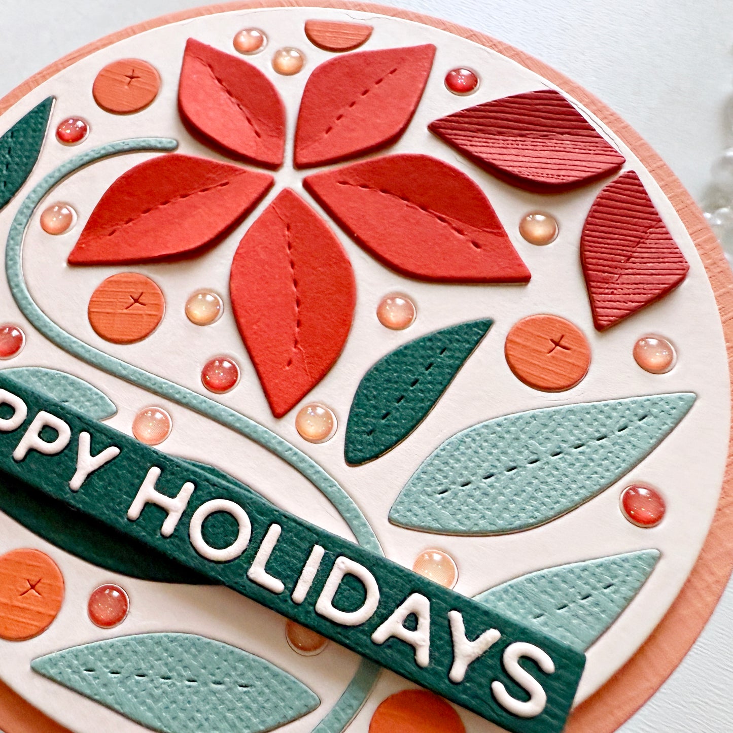 Weihnachtsstern-Kreis Stanzset