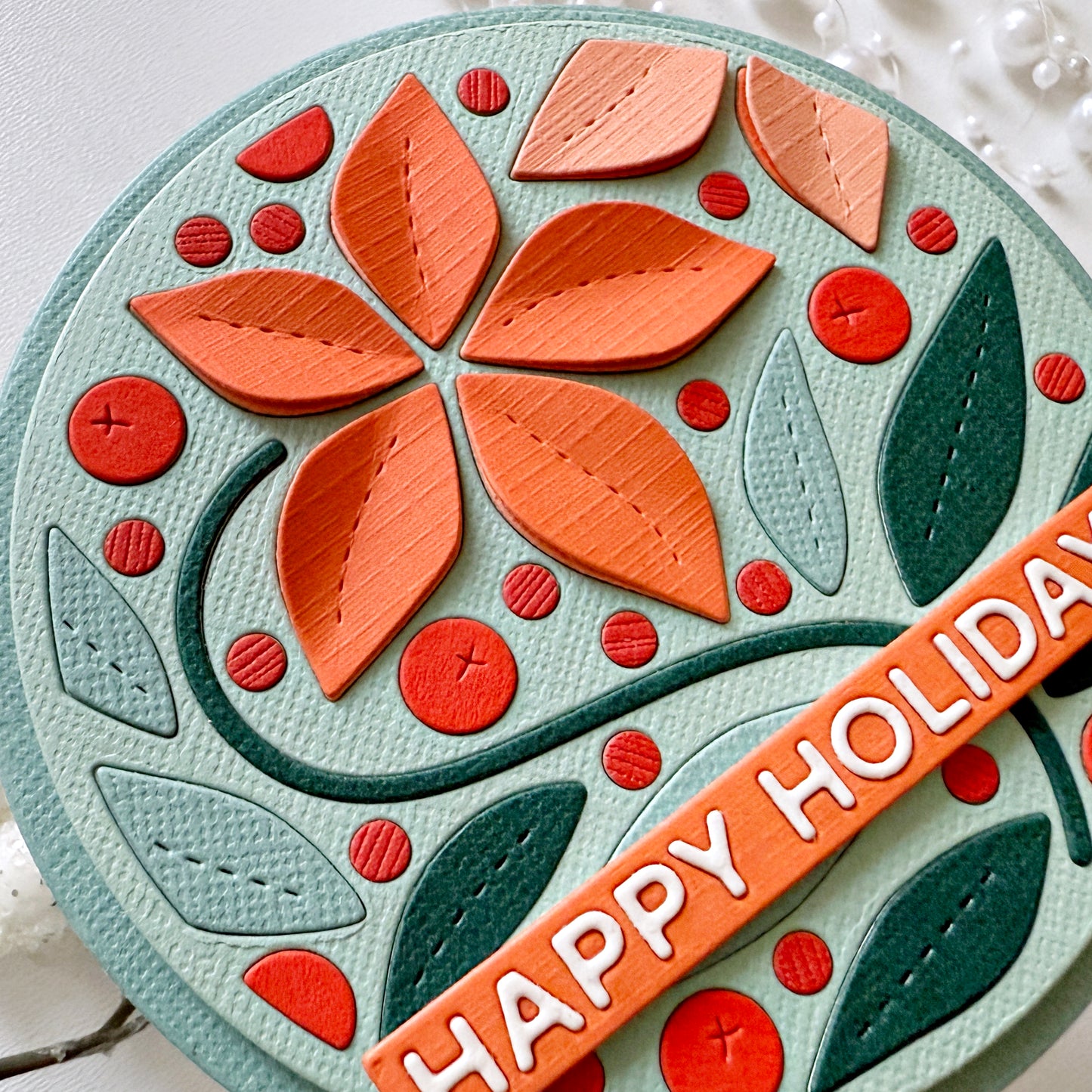 Weihnachtsstern-Kreis Stanzset