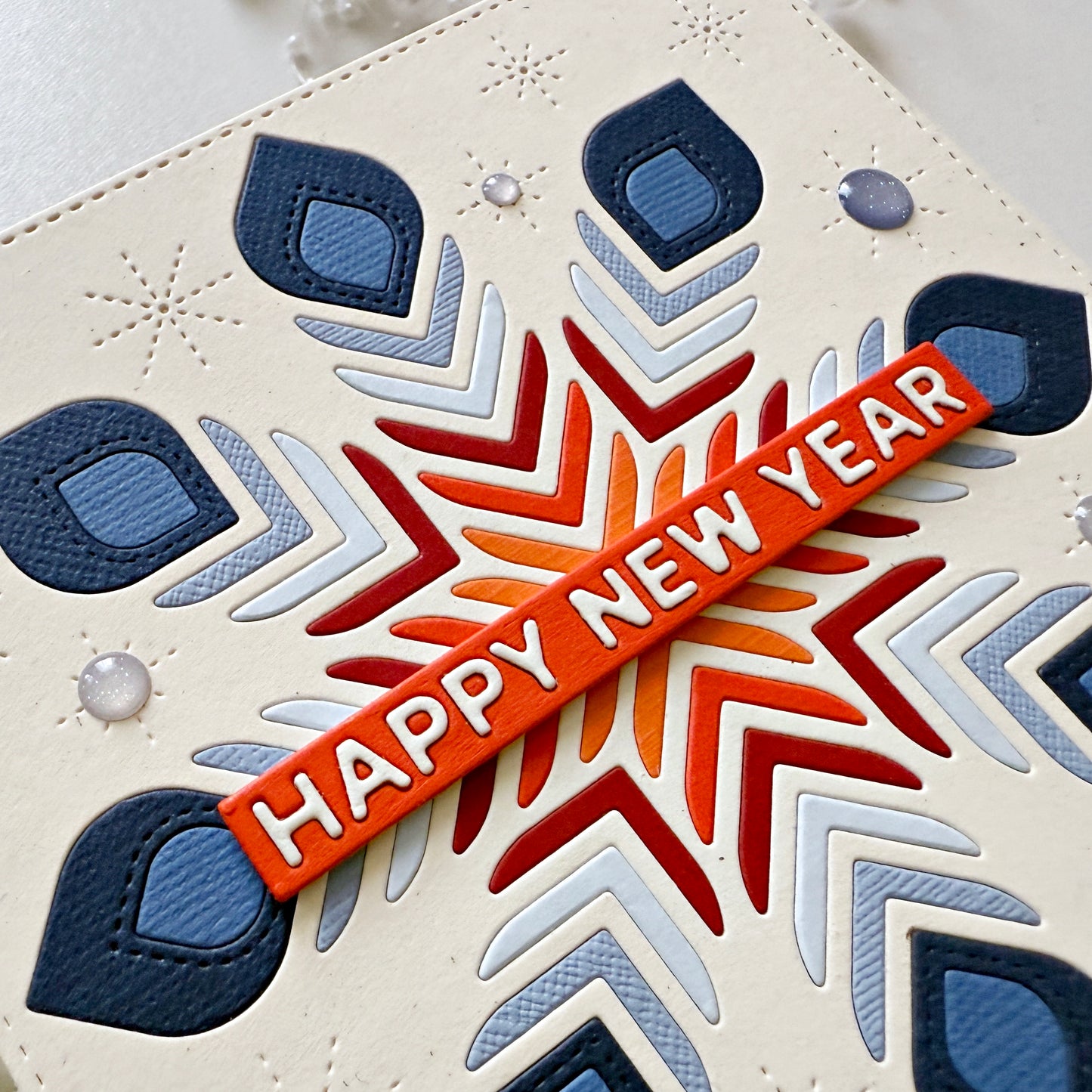 Folk Snowflake Background 5x5" Cover Plate