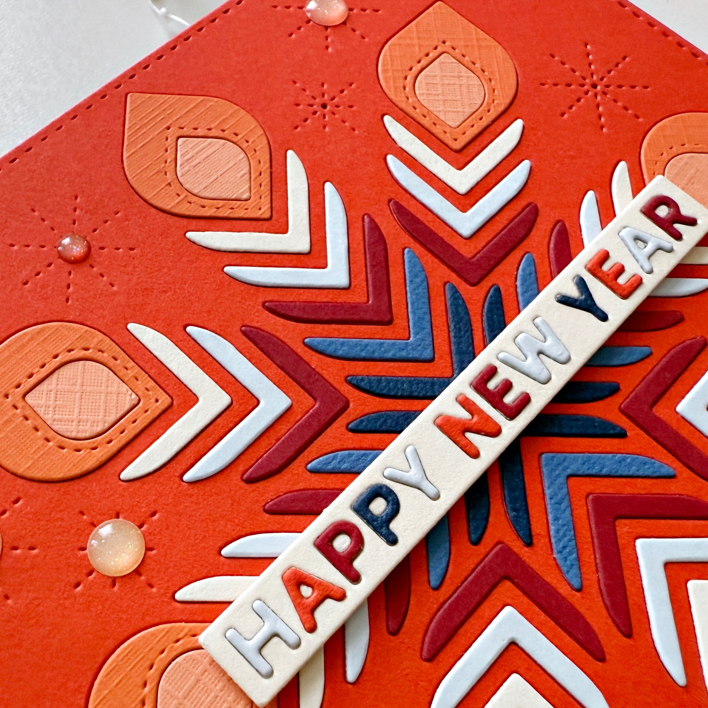 Folk Snowflake Background 5x5" Cover Plate