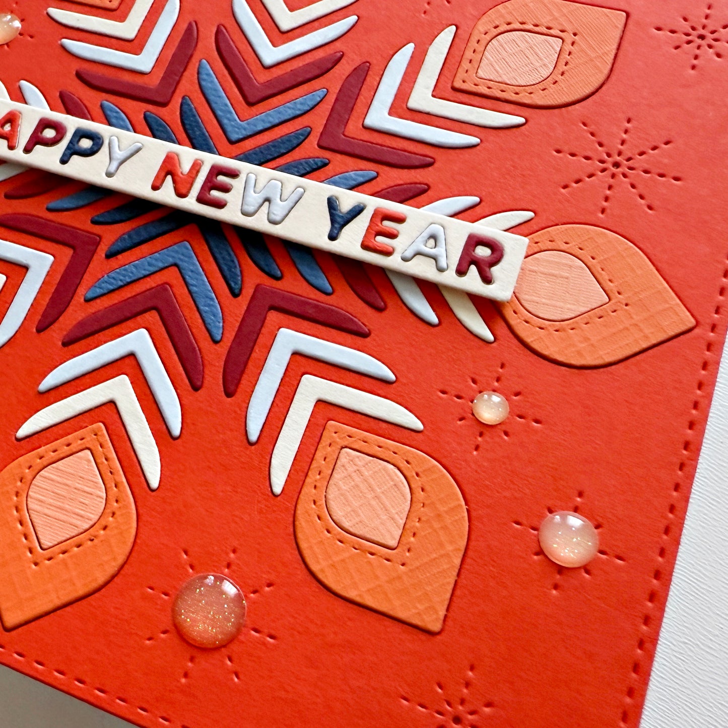 Folk Snowflake Background 5x5" Cover Plate