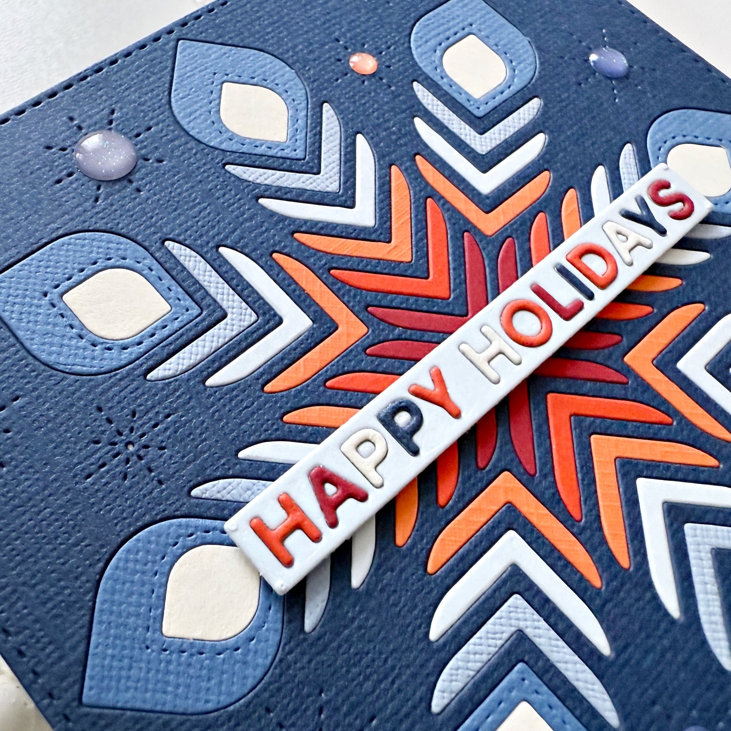 Folk Snowflake Background 5x5" Cover Plate