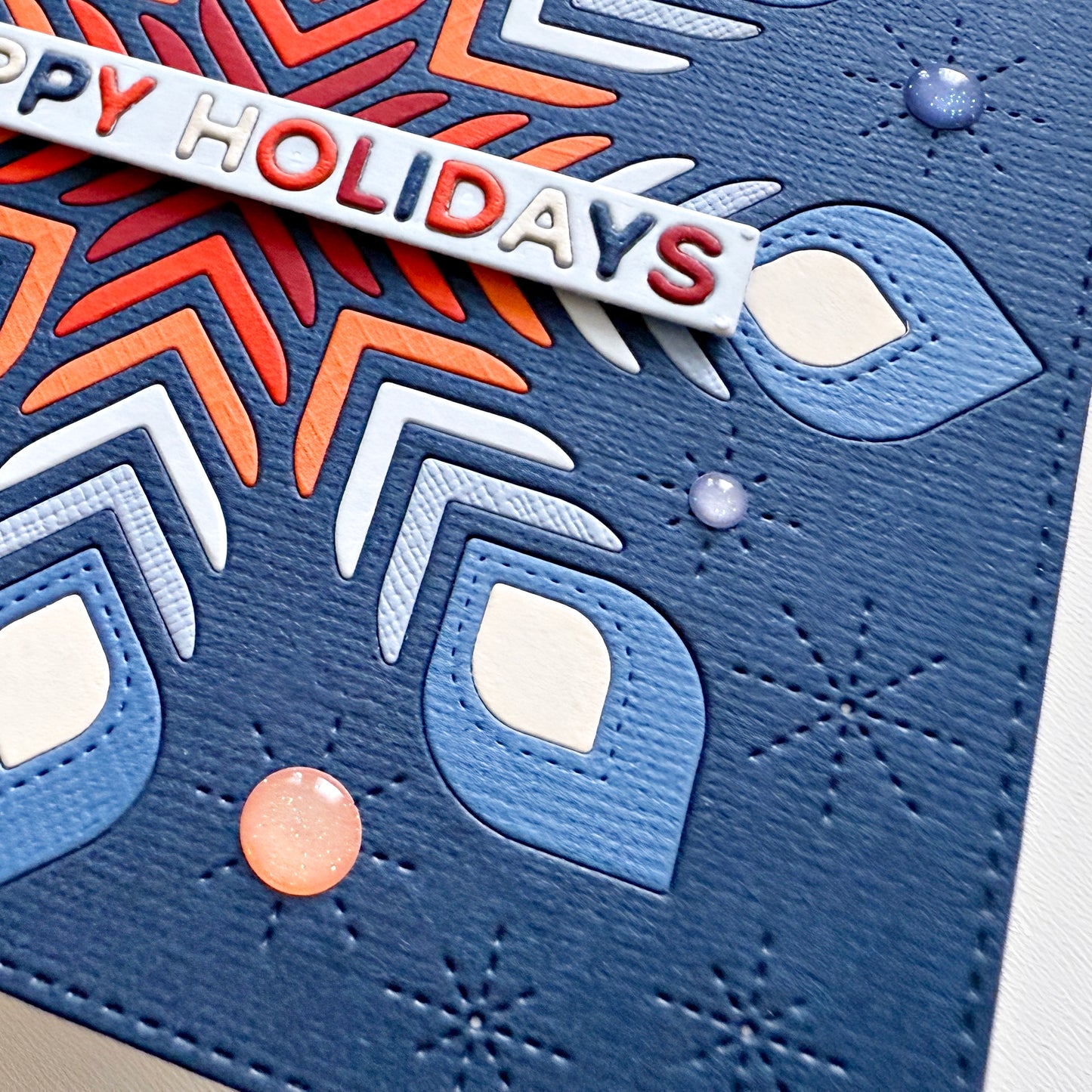 Folk Snowflake Background 5x5" Cover Plate