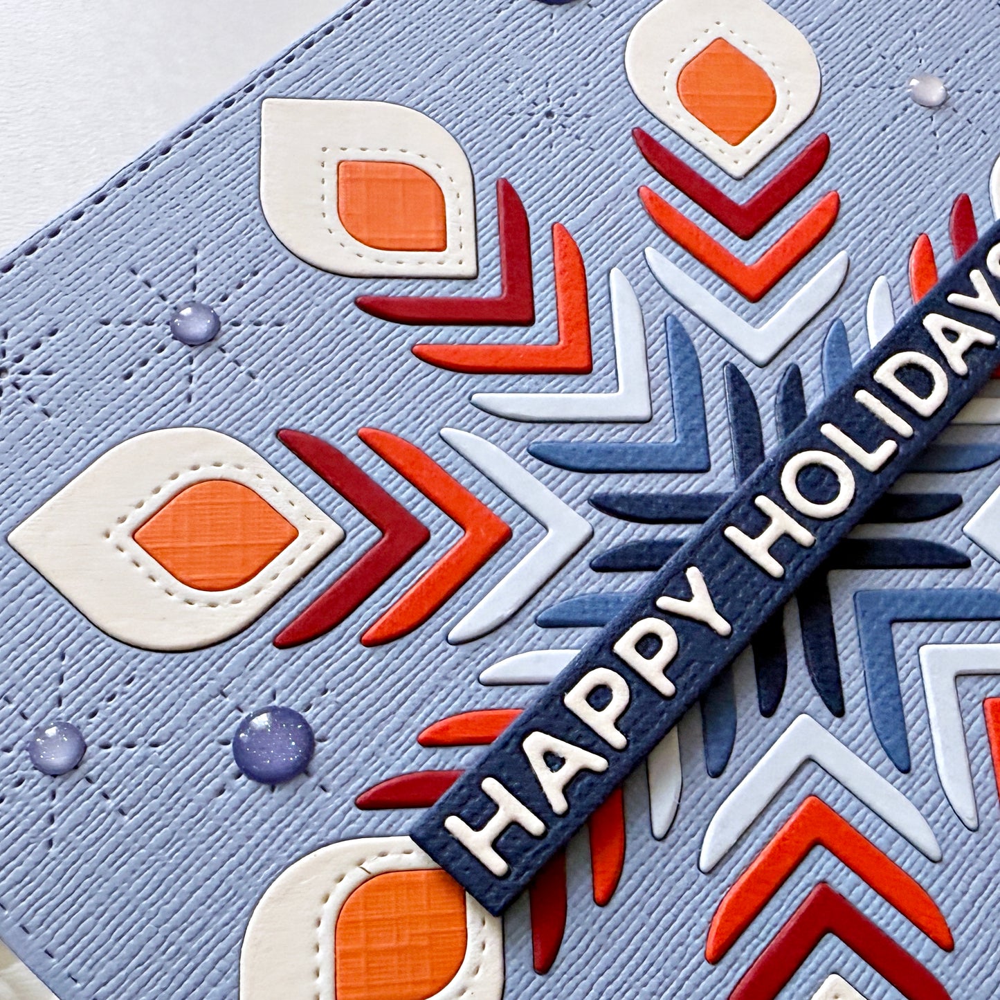 Folk Snowflake Background 5x5" Cover Plate