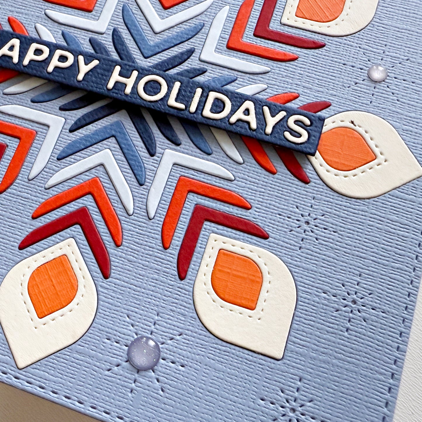 Folk Snowflake Background 5x5" Cover Plate