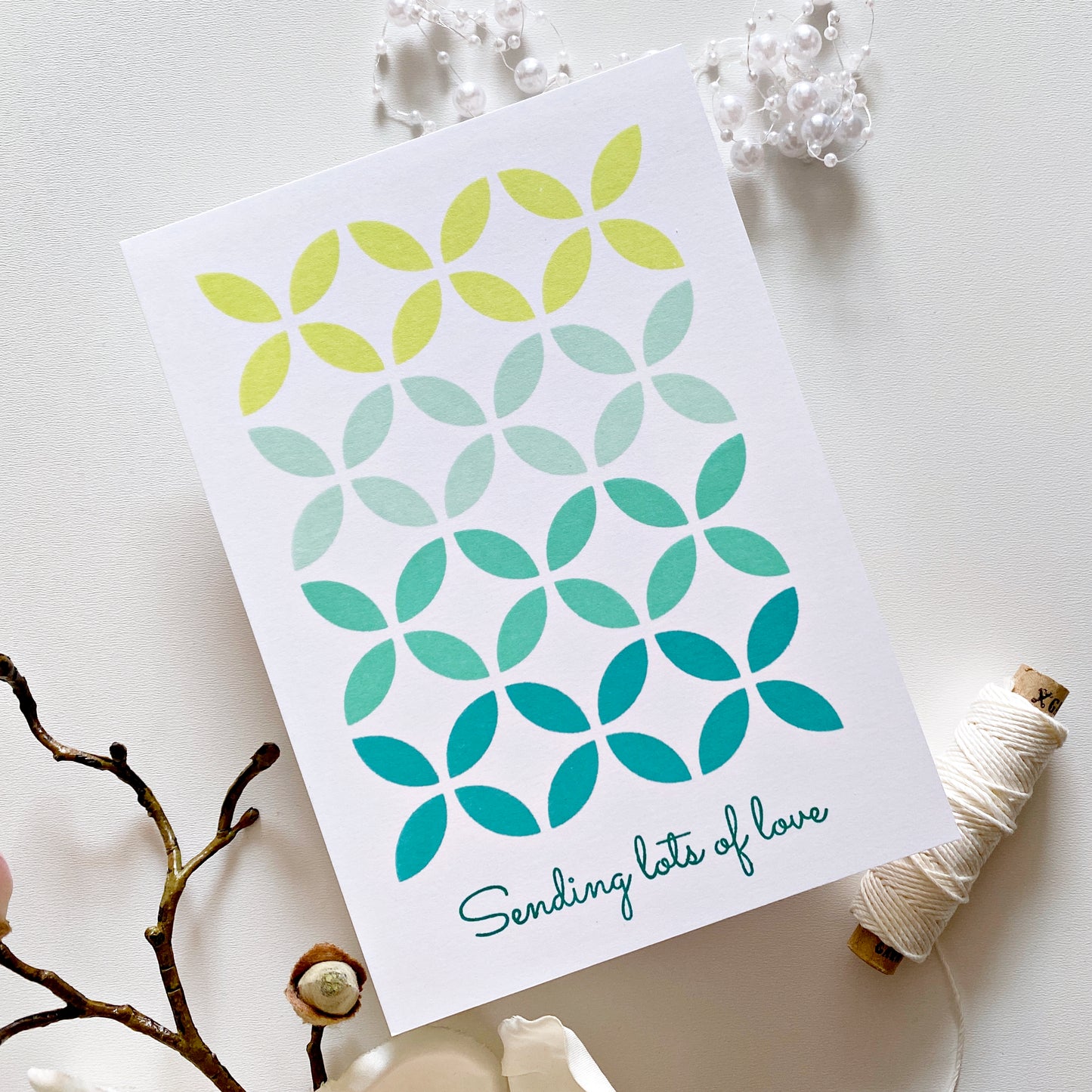 Retro Petals Background Builder Stamp Set