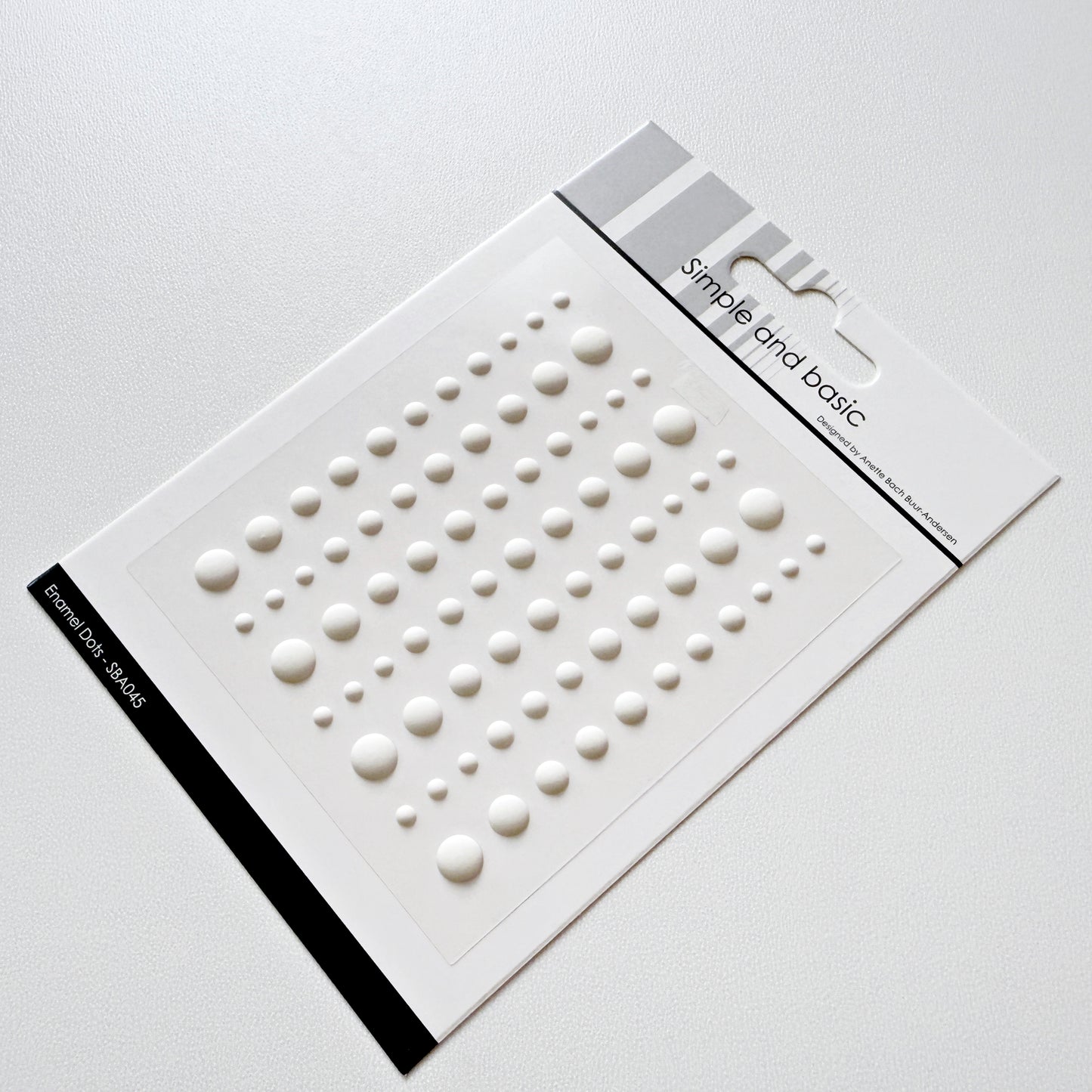 Solid Enamel Dots, Mini, 77 Stk - Sanftes Weiß