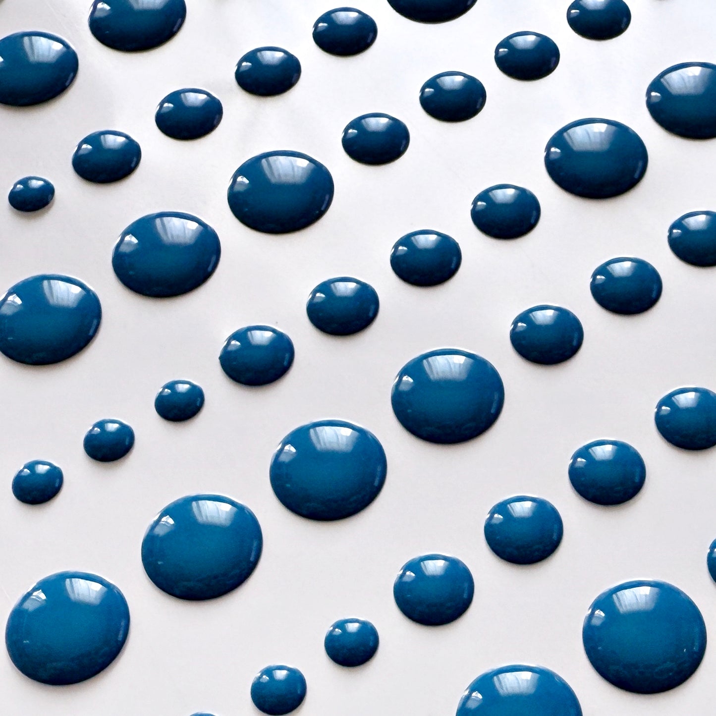 Solid Enamel Dots, 96 Pc - Jeans Blue