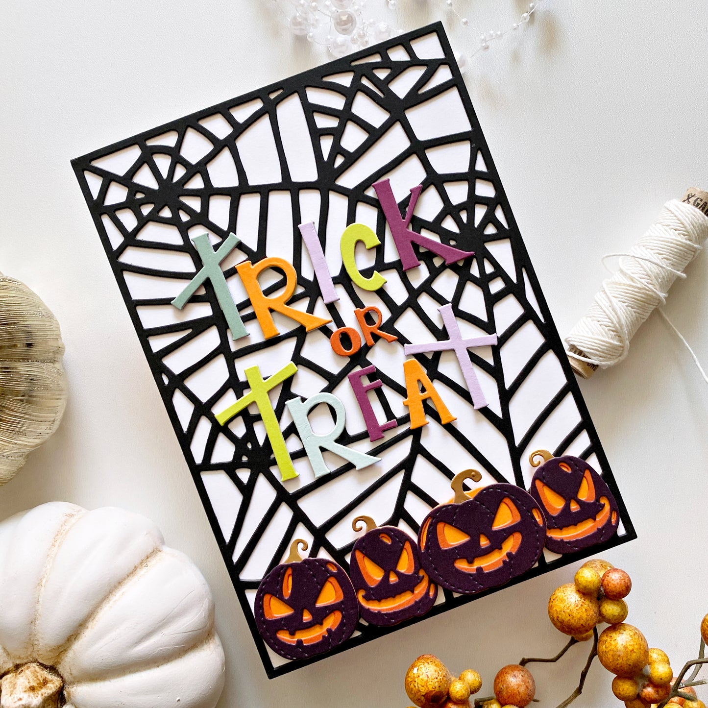 Trick or Treat Background A2 Cover Plate