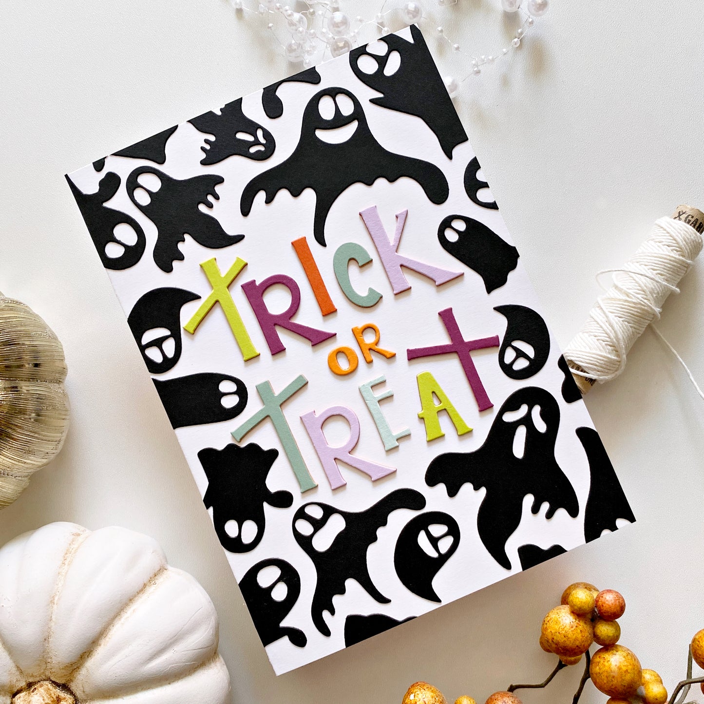 Trick or Treat Background A2 Cover Plate