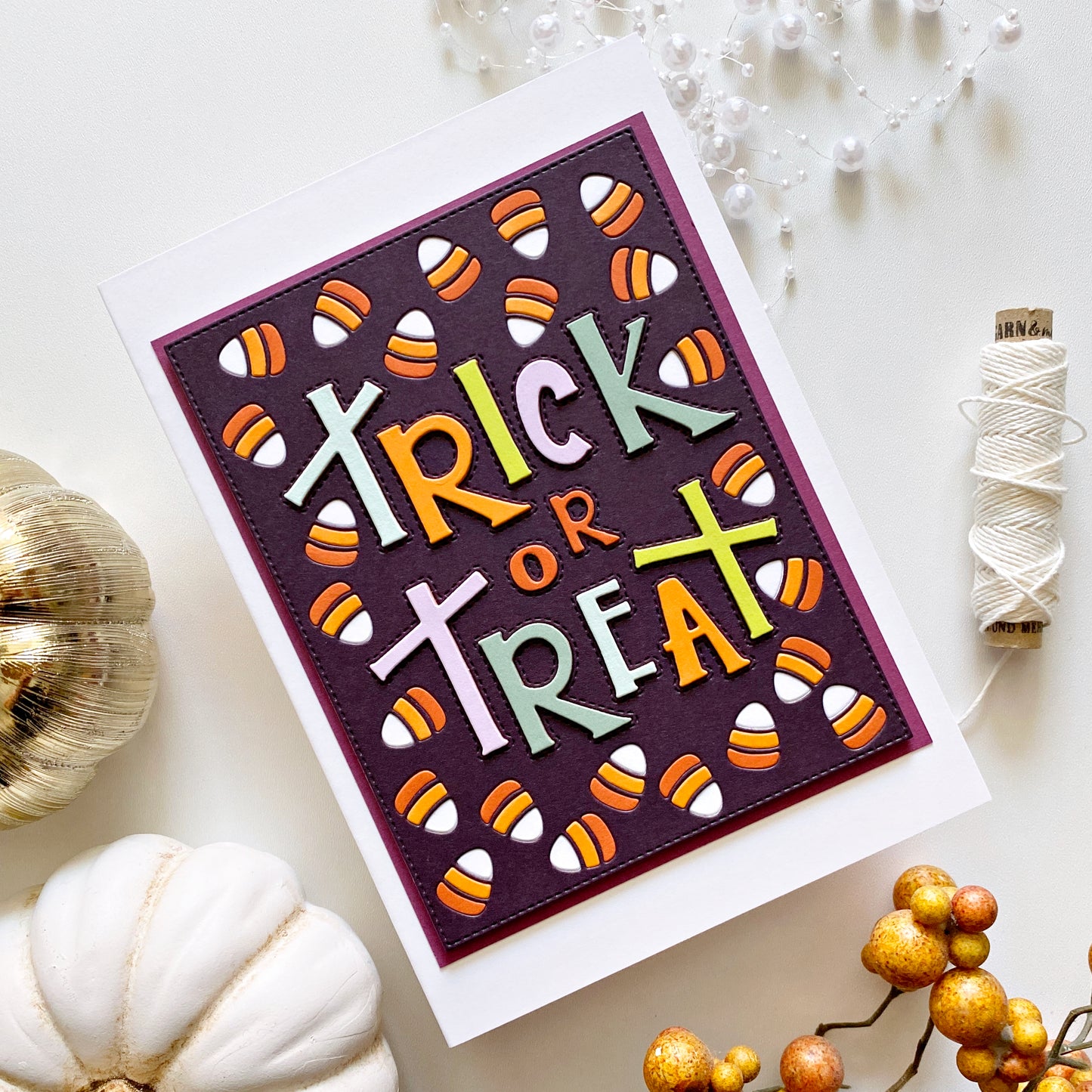 Trick or Treat Background A2 Cover Plate