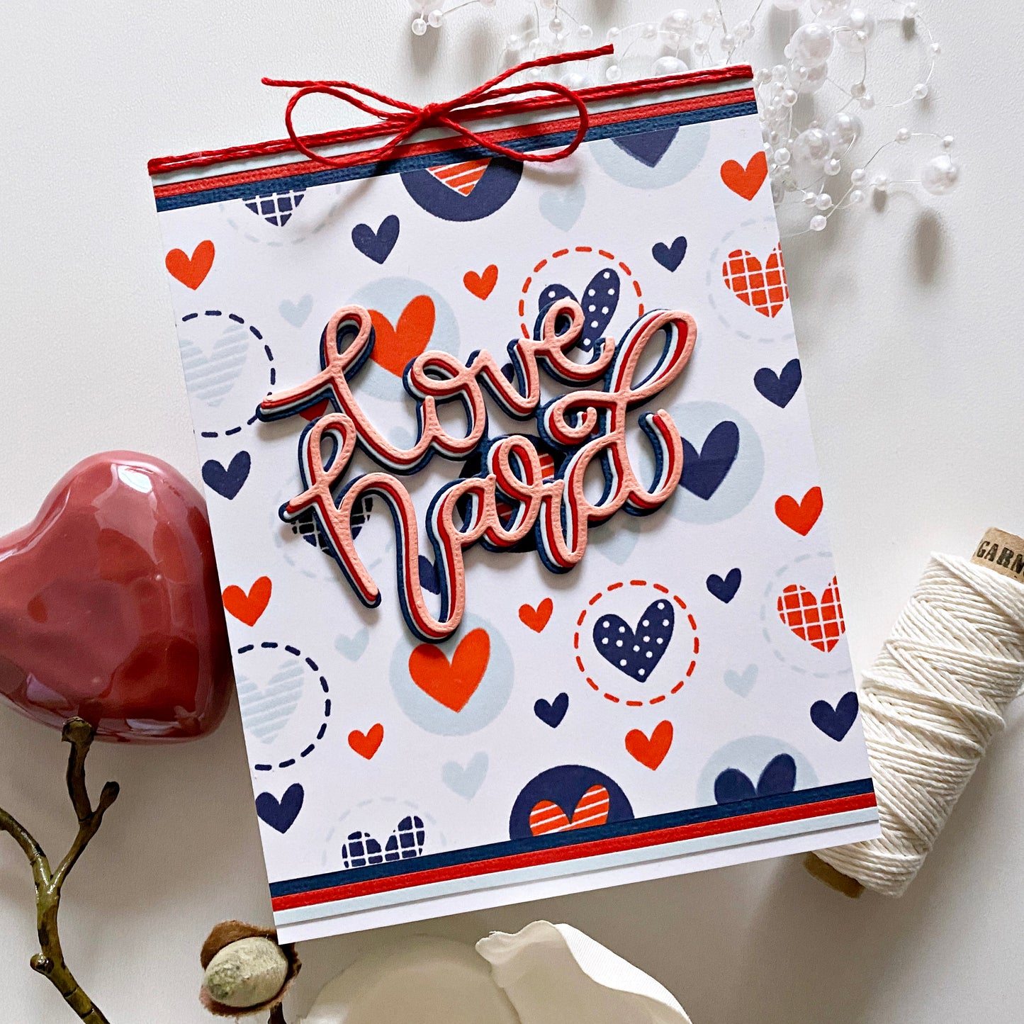 Funky Hearts Pattern Builder Stamp Set