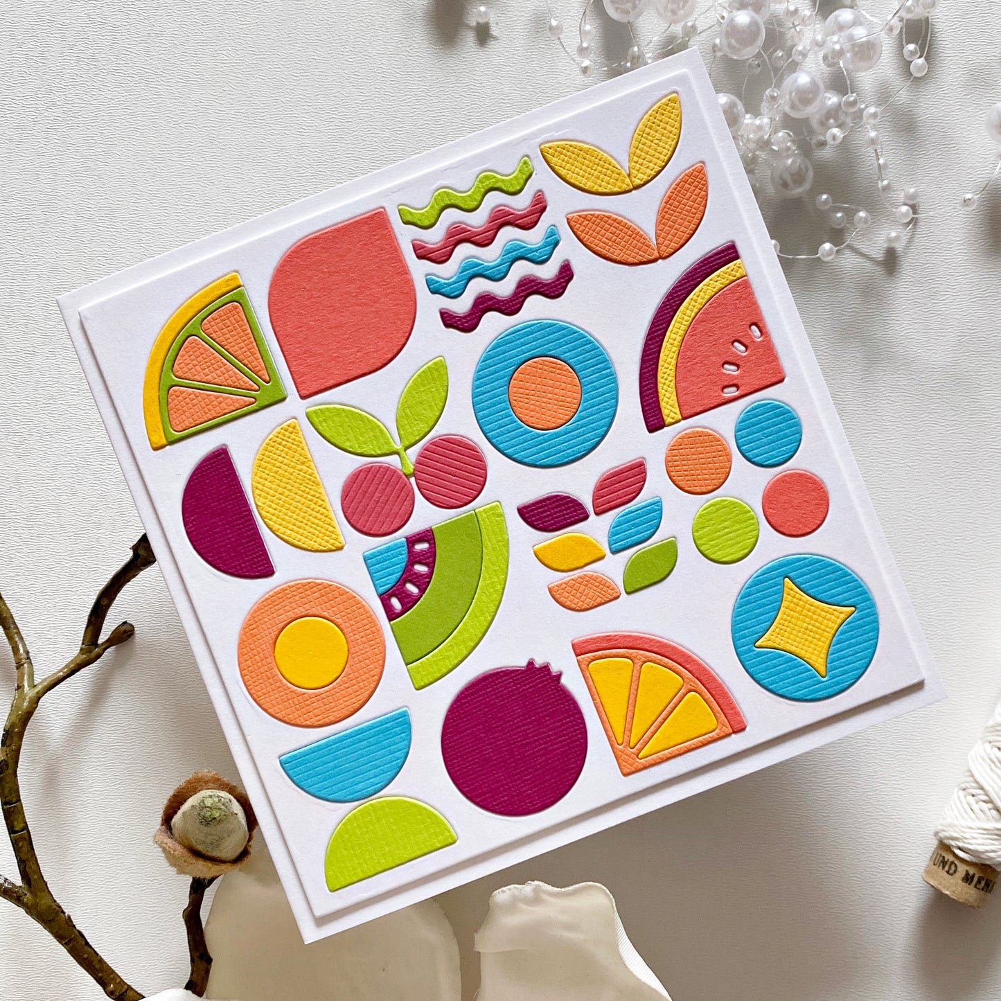 Fruit Salad Background 4.25x4.25" Cover Plate