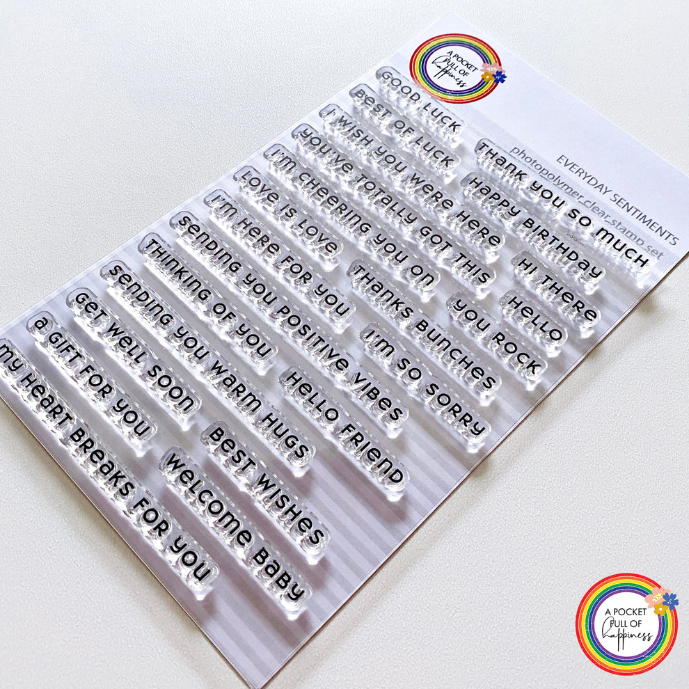 Everyday Sentiments Stamp Set Everyday Sentiments Stamp Set