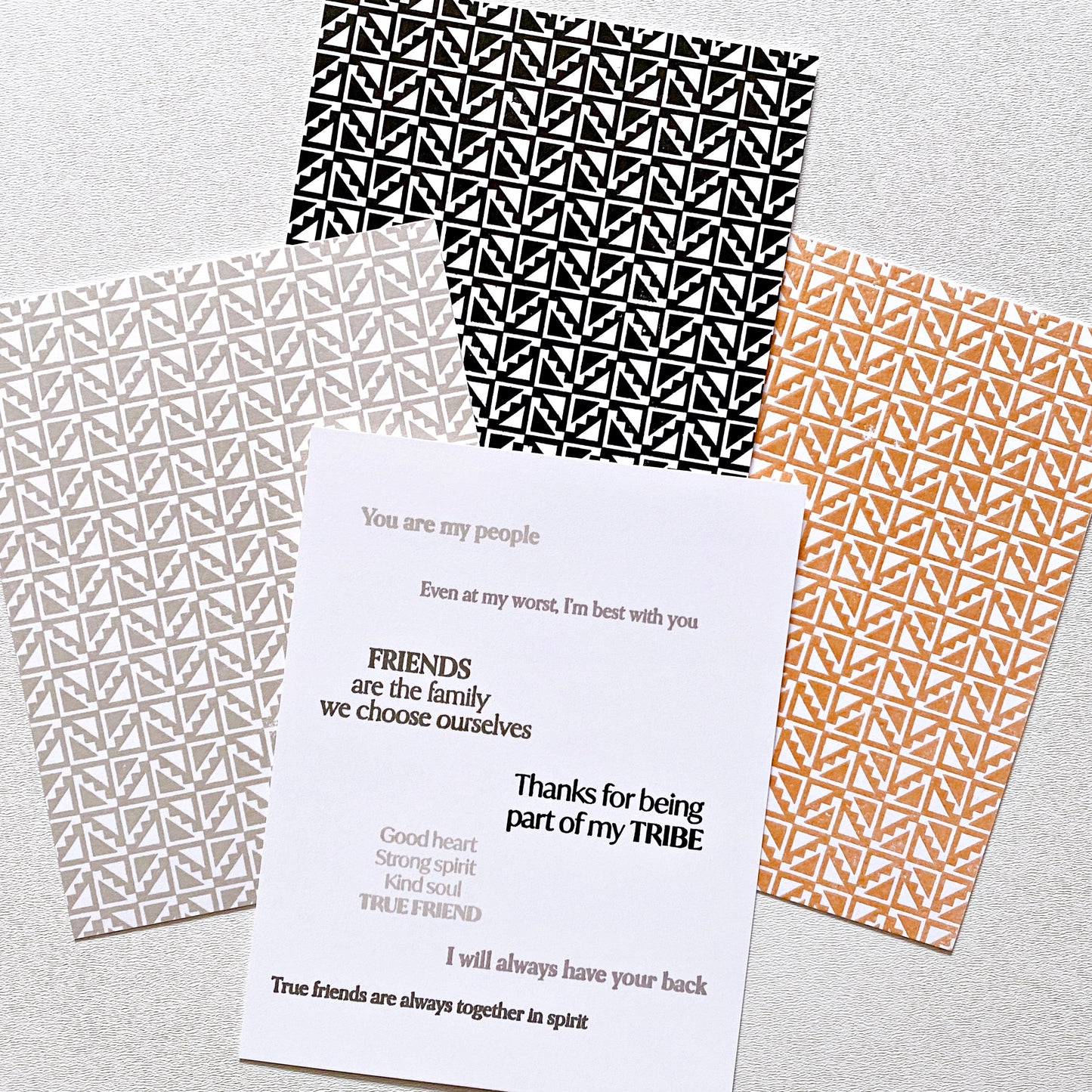 Tribal Pattern Background Stamp Set