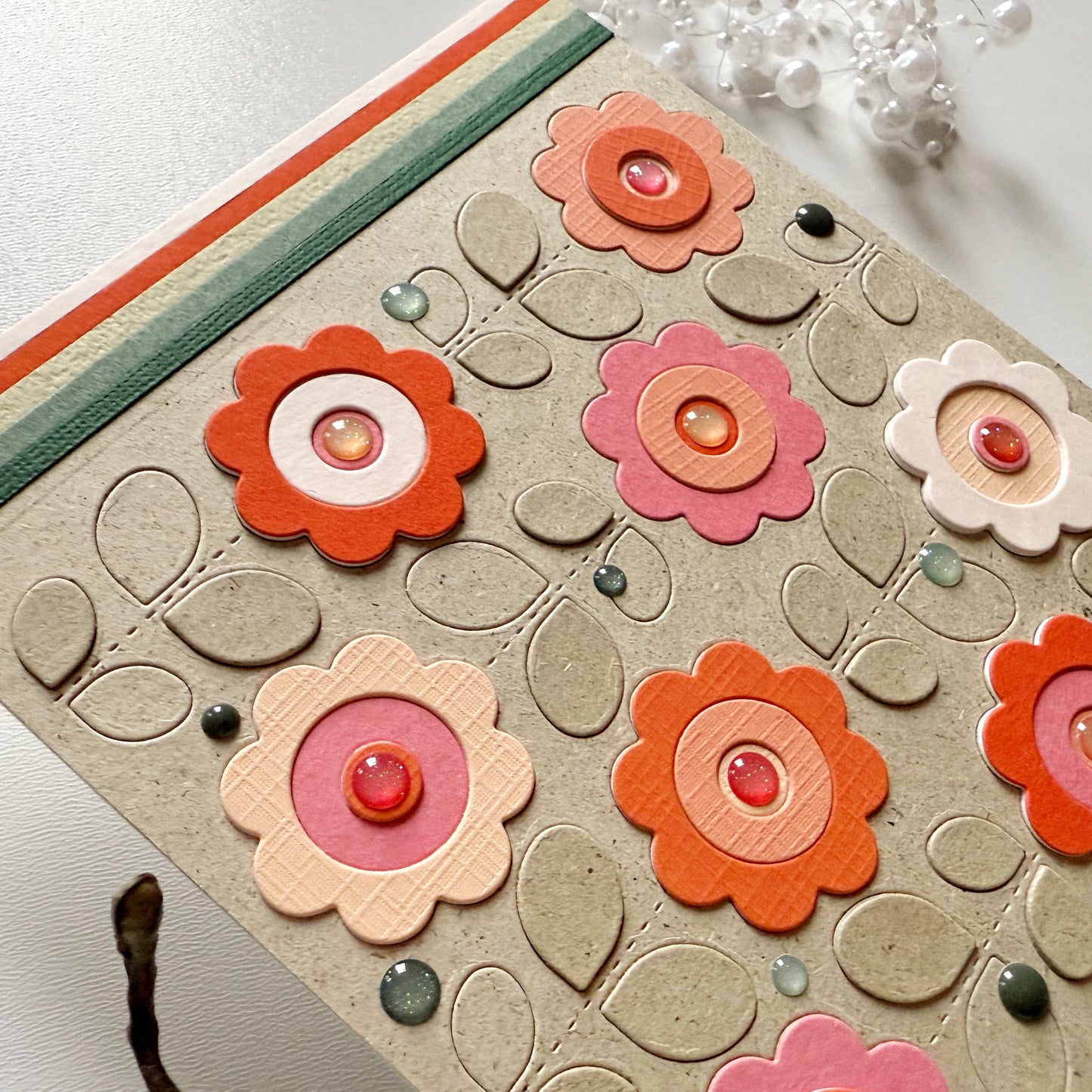 Folk Flowers Background 5x5" Cover Plate