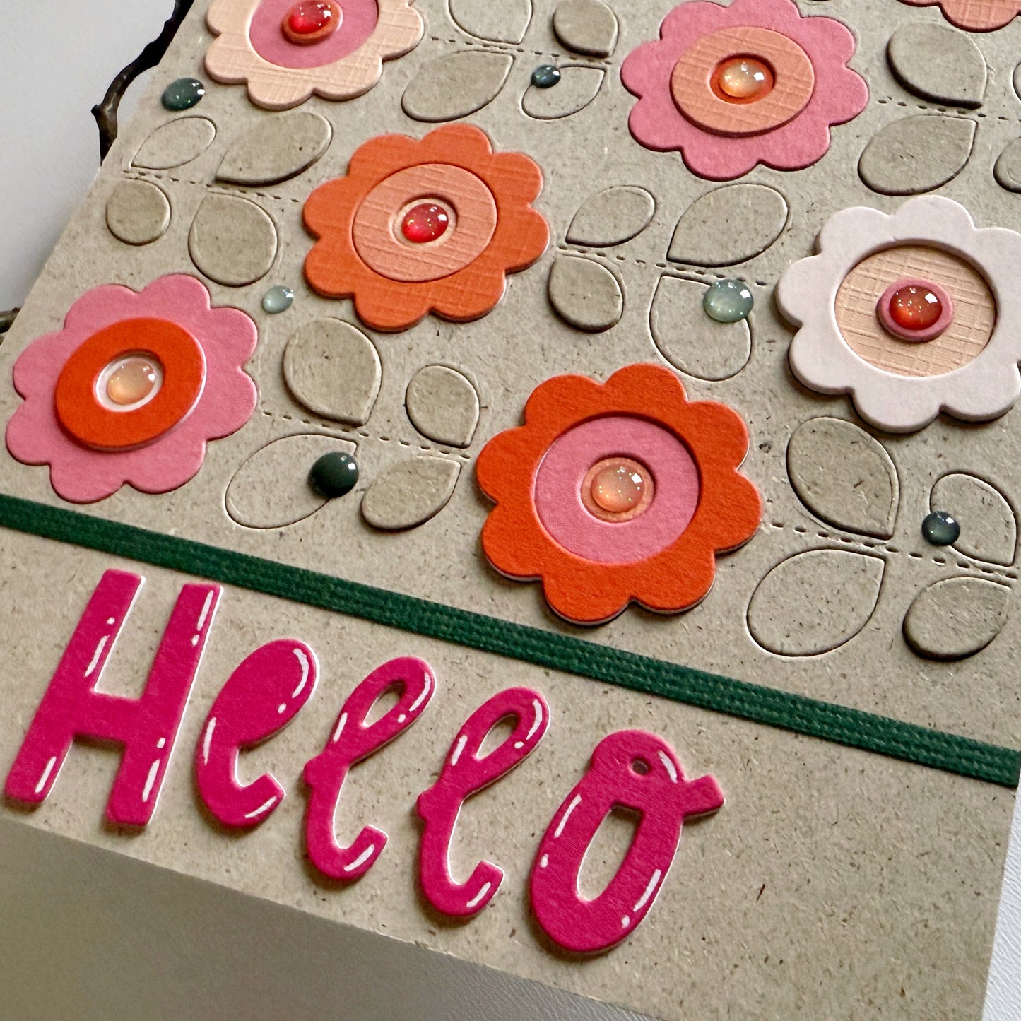 Folk Flowers Background 5x5" Cover Plate