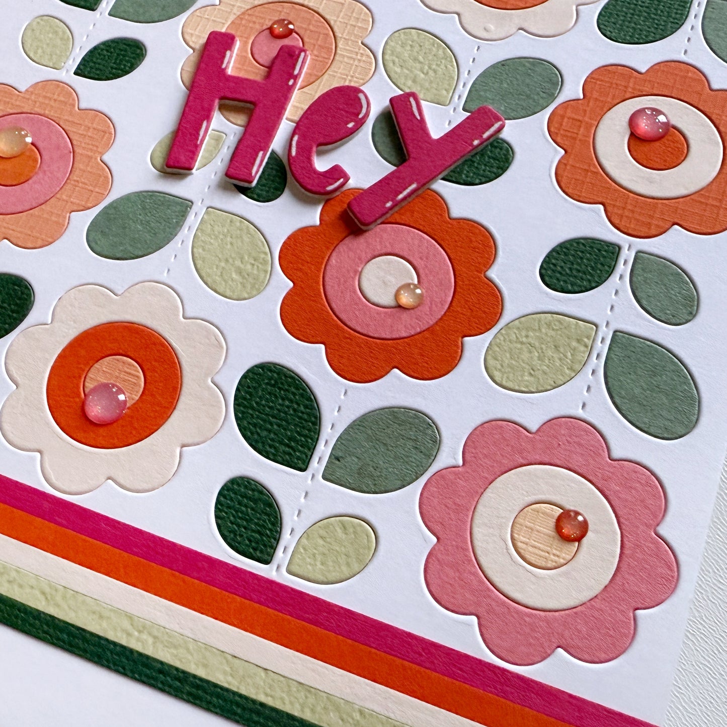 Folk Flowers Background 5x5" Cover Plate