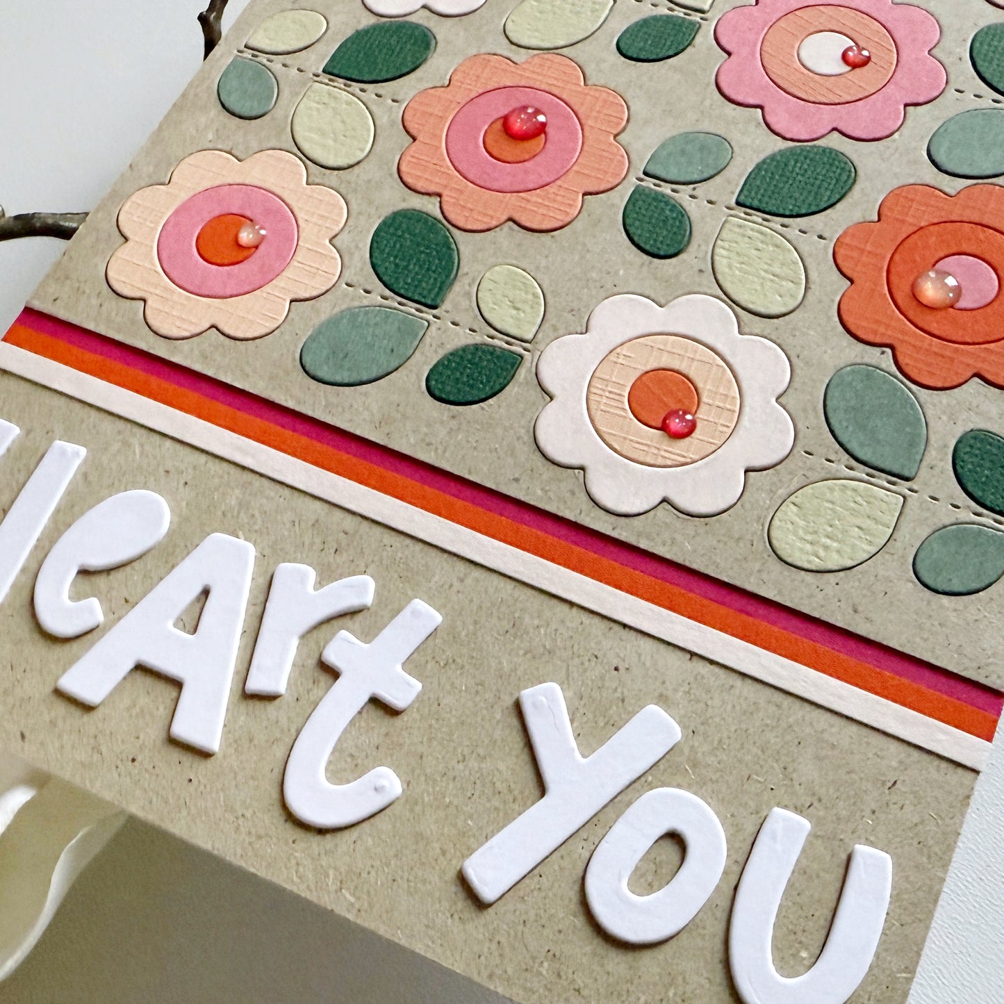 Folk Flowers Background 5x5" Cover Plate