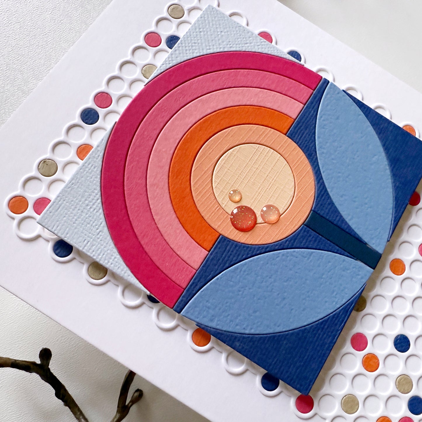 Mini Polka Dot Background 4x5.3" Cover Plate