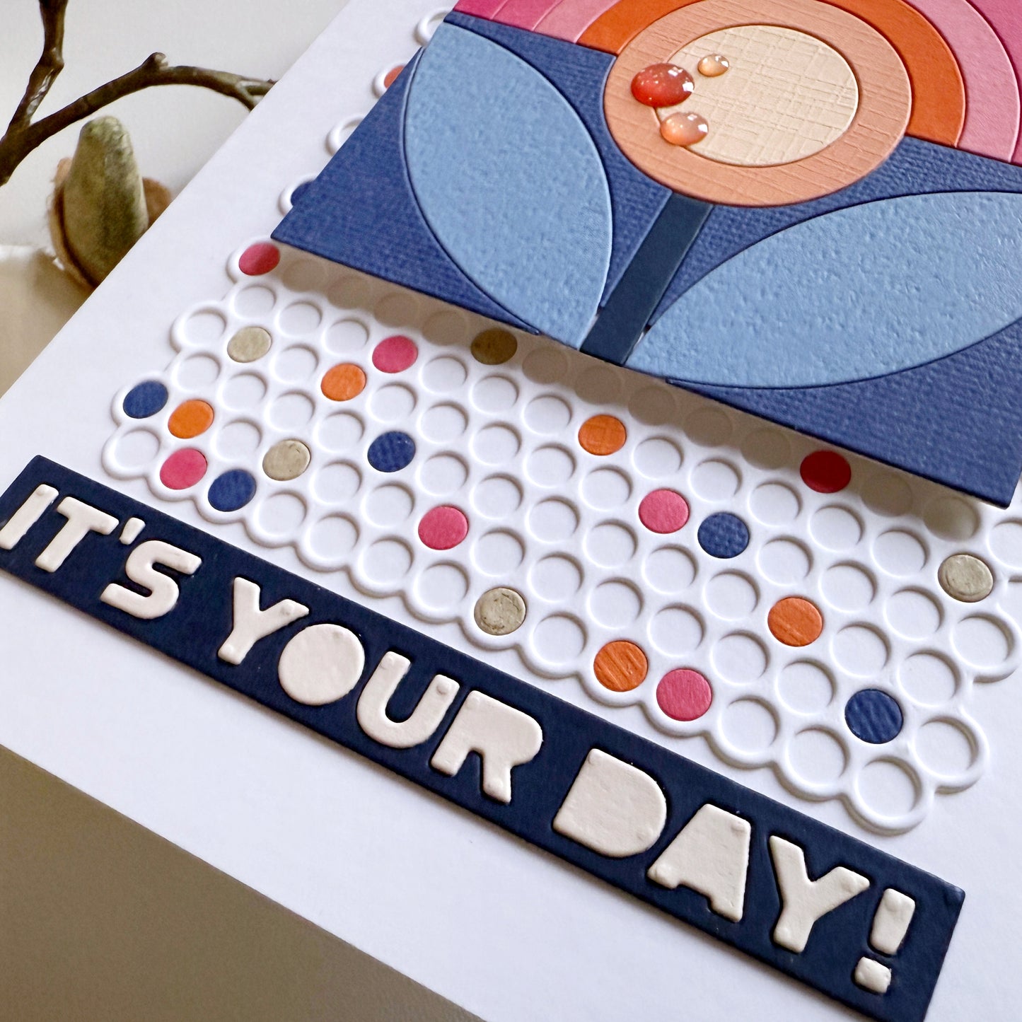 Mini Polka Dot Background 4x5.3" Cover Plate