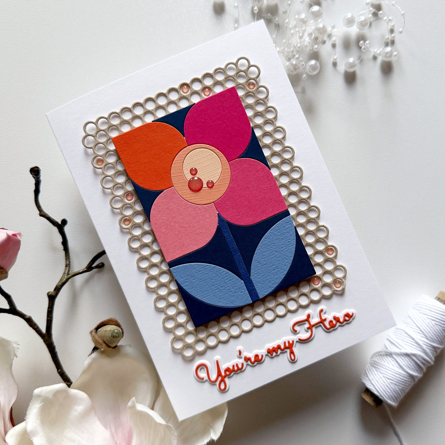 Mini Polka Dot Background 4x5.3" Cover Plate