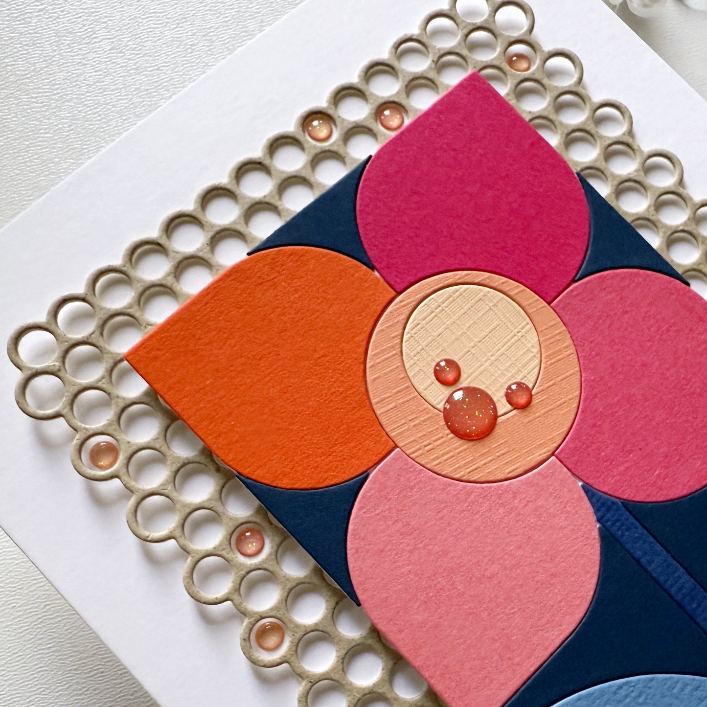 Mini Polka Dot Background 4x5.3" Cover Plate