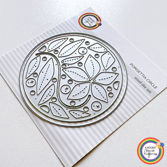 Weihnachtsstern-Kreis Stanzset