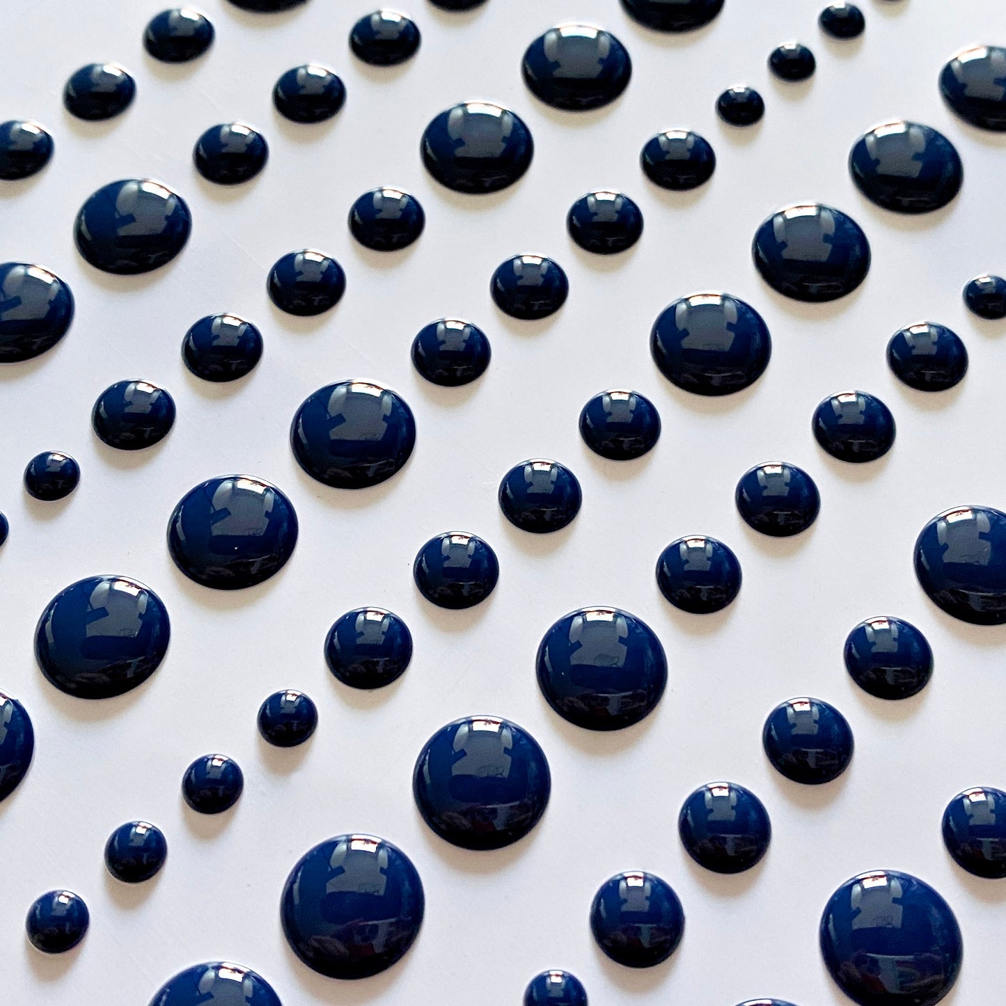 Solid Enamel Dots, 96 Pc - Dark Blue